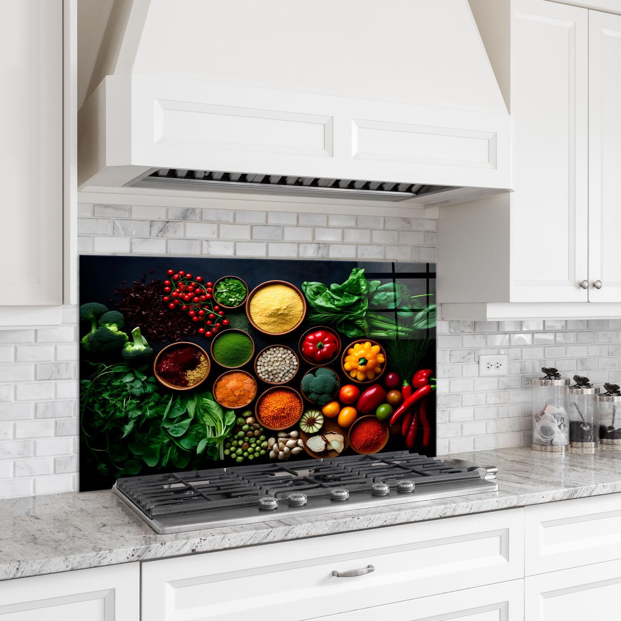 Стеклянная панель для кухни NovellaPrint Ароматы востока 90х60 см (1029.3) - фото 3