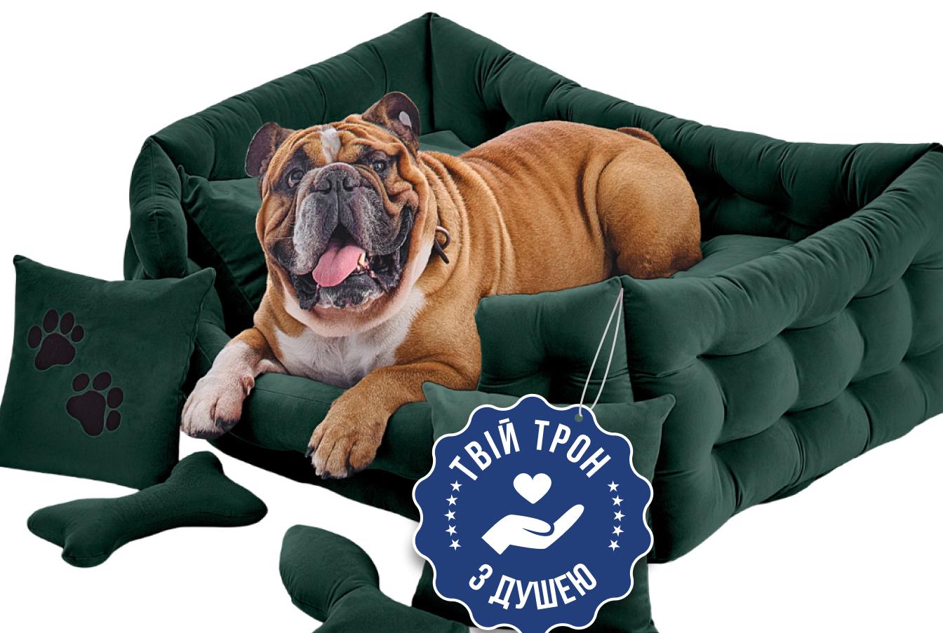 Лежак для собак Doggy Affairs ручной работы L 94х66 см Зеленый (29684273) Лежак для собак Doggy Affairs ручной работы L 94х66 см Зеленый (29684273)