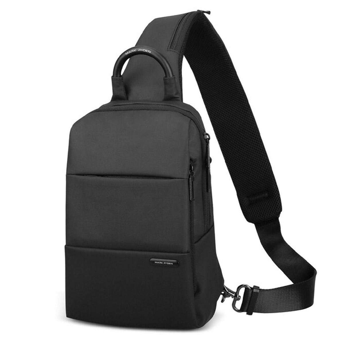 Рюкзак з однією лямкою MARK RYDEN MR7558DY з USB 6 л Чорний (MR7558DY-00-2502UA)