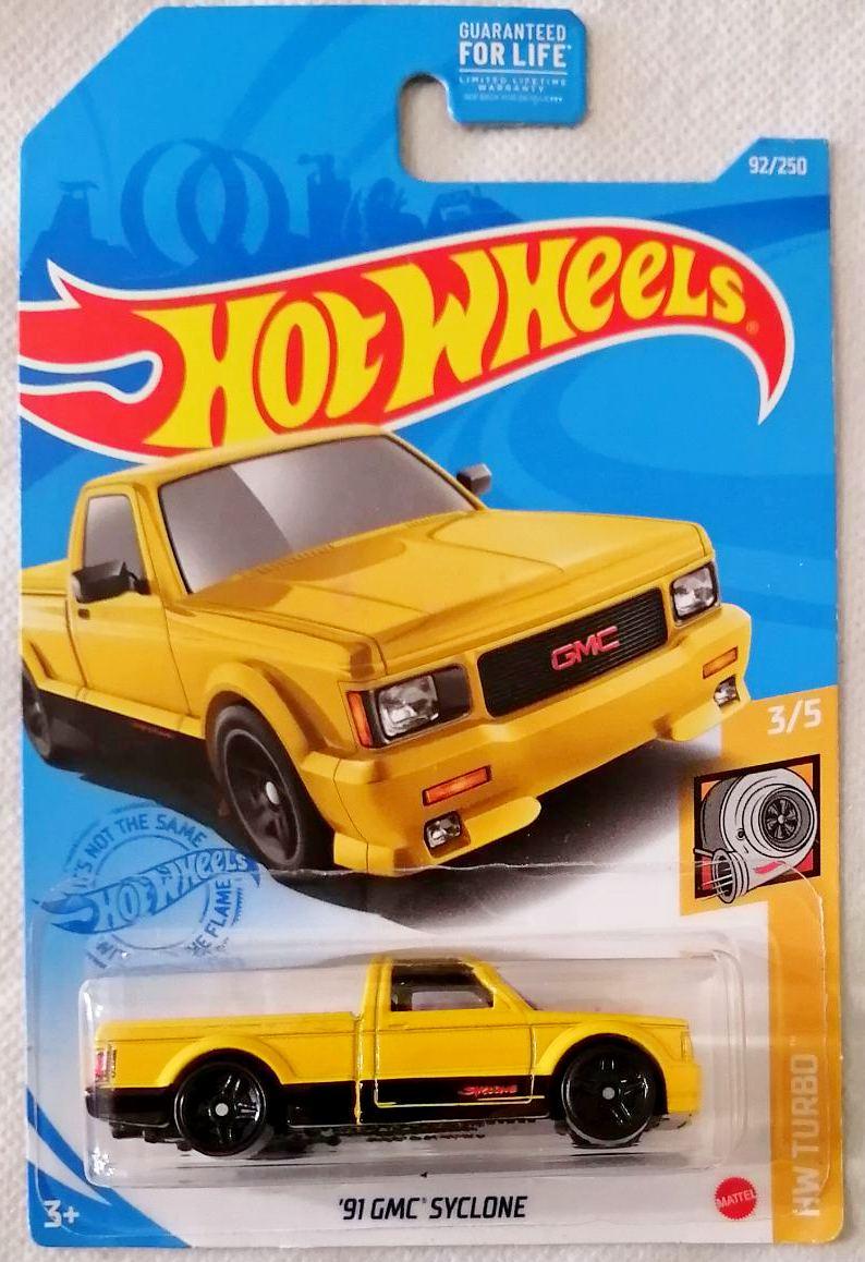 Игрушечная машинка Hot Wheels 91 GMC Syclone 2021 Turbo Kroger Exclusive №092 (GTD47)