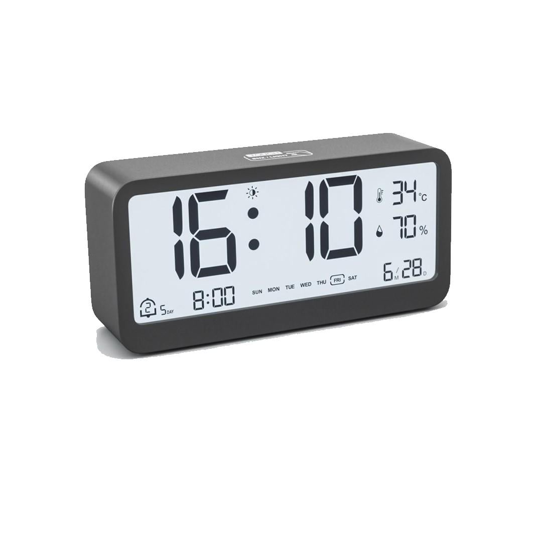 Часы настольные электронные Mids Lcd с автоматической подсветкой Черный (L801B)