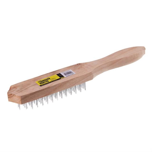 Щетка ручная 6-рядная корпус из дерева/cтальной проволоки Щетка ручная 6-рядная корпус из дерева/cтальной проволоки