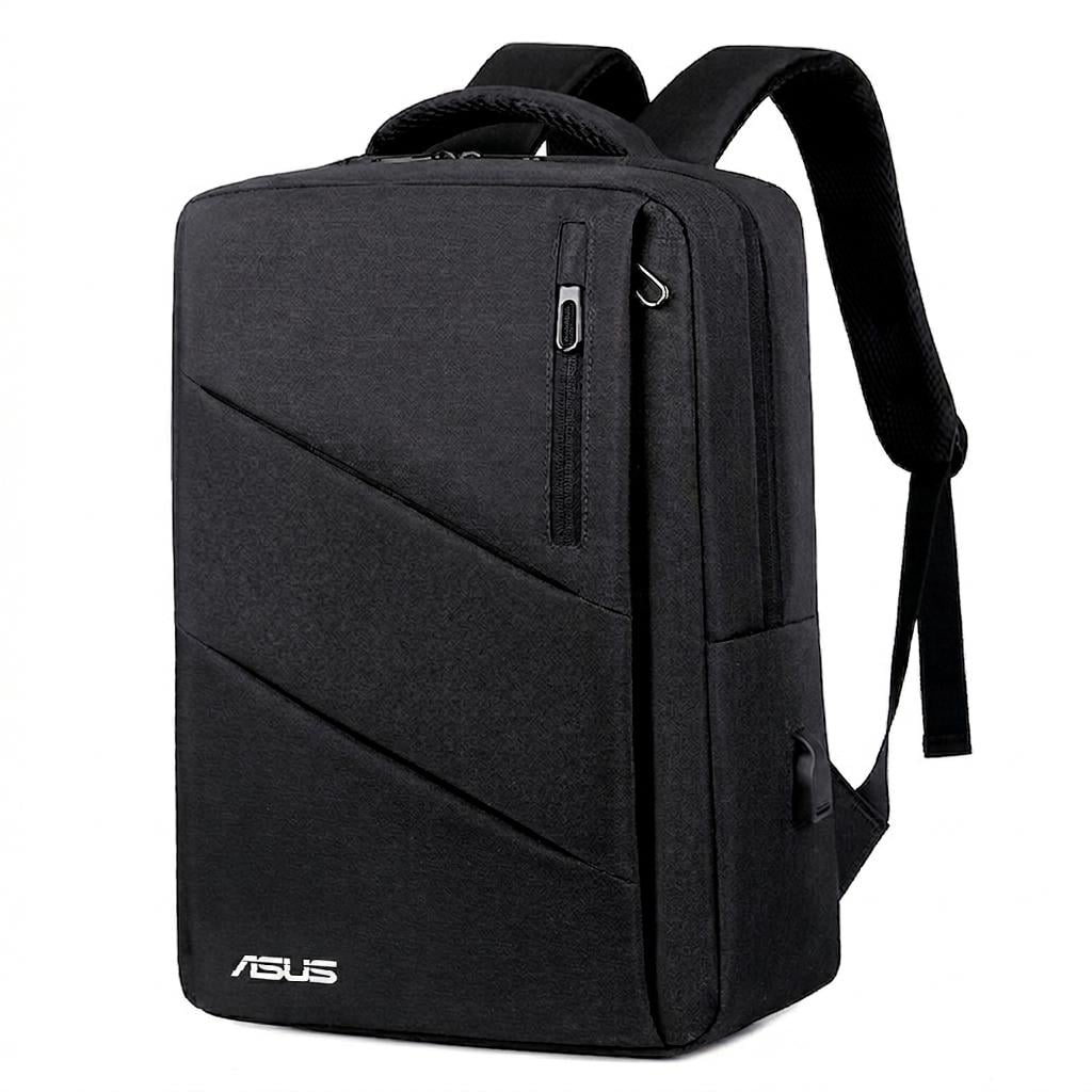 Рюкзак противоударный для ноутбука 15,6" Asus водостойкий с USB-портом Черный (IBN051B3)