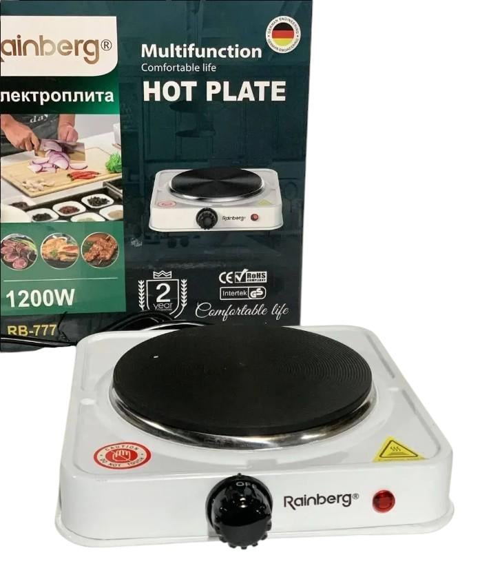 Настольная плита электрическая Rainberg RB-777 дисковая одноконфорочная Белый - фото 4 Настольная плита электрическая Rainberg RB-777 дисковая одноконфорочная Белый - фото 4