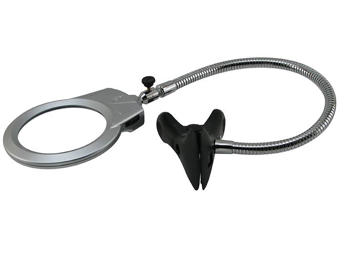 Лупа настольная Magnifier MG15122-1B на прищепке