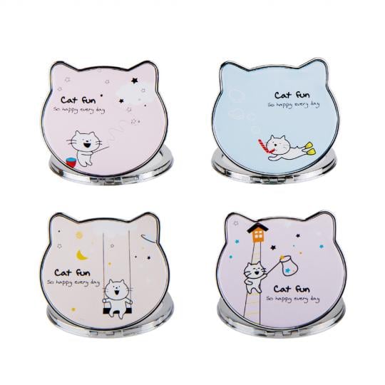 Набор косметических зеркал Elisey Cat fun 8 см 4 шт. (9038-001)