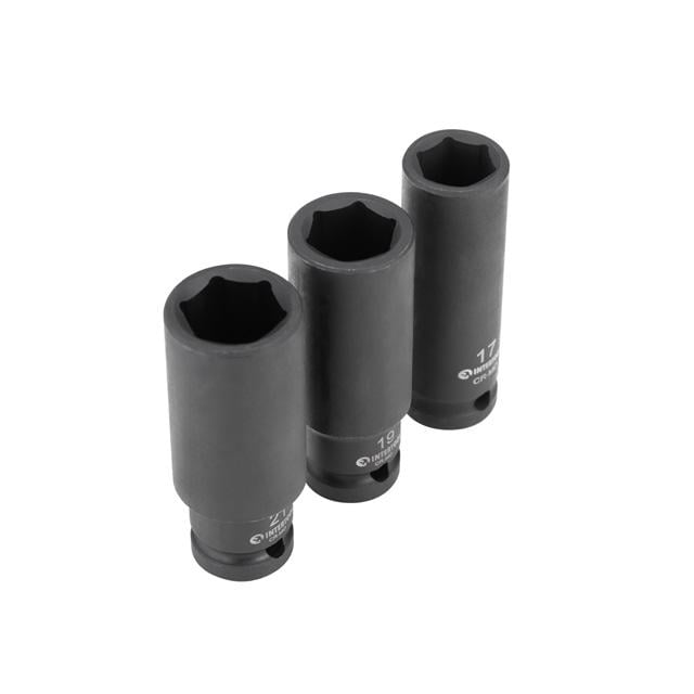 Набір головок ударних подовжених Intertool CrMo STORM 1/2" 3 од. 17/19/21 мм (ET-8501)