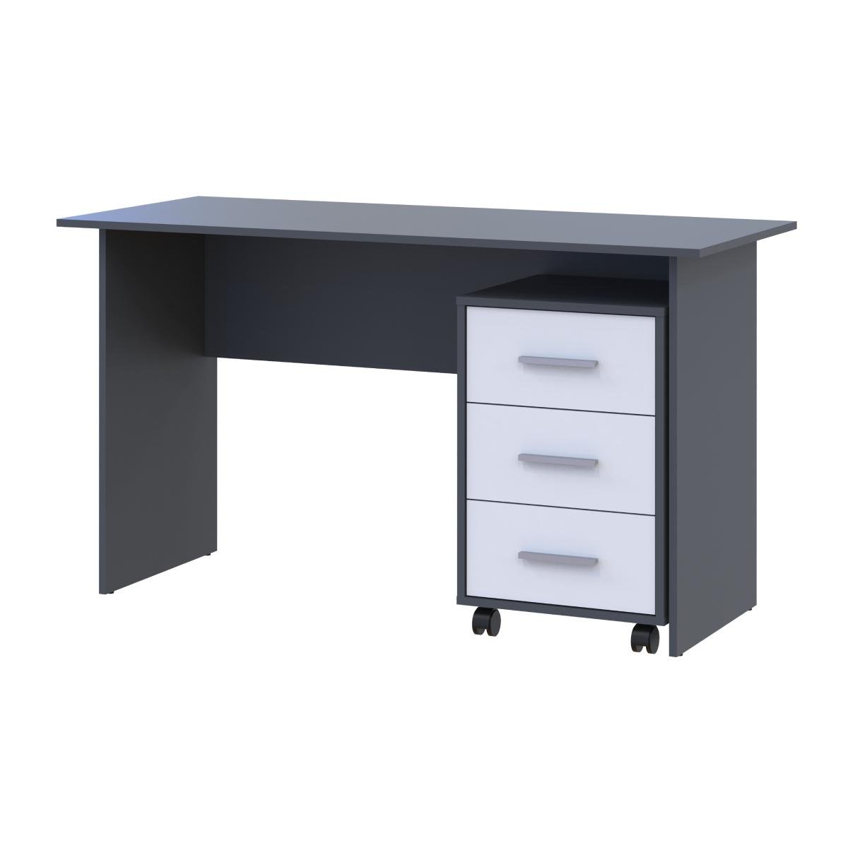 Офисный стол Doros Т3 120х60х78 см Графит/Белый (DRS-011315) - фото 1 Офисный стол Doros Т3 120х60х78 см Графит/Белый (DRS-011315) - фото 1