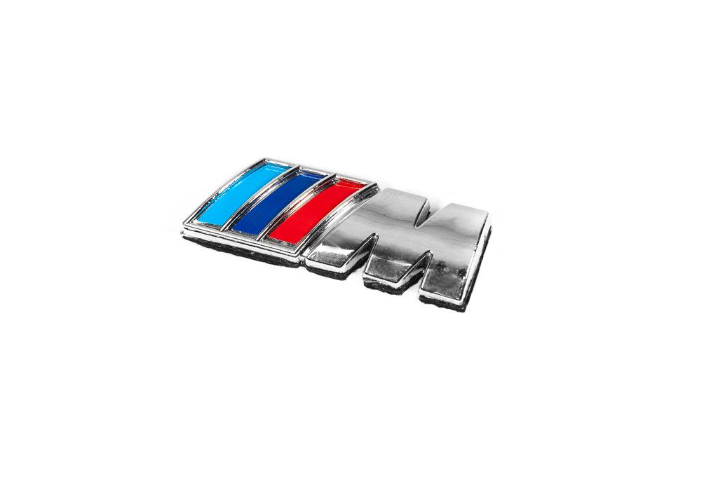 Эмблема M 71 мм на 27 мм Davs Auto для BMW 3 серия F-30/31/34 2012-2019 гг. abs-пластик Хром