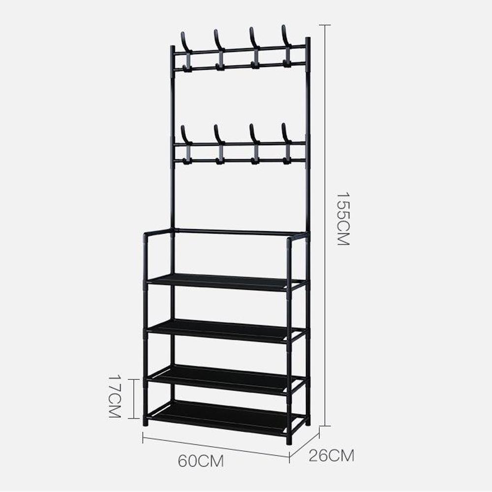 Стійка для одягу та взуття Clothes Rack CR-03 Чорний (SS-04) - фото 4