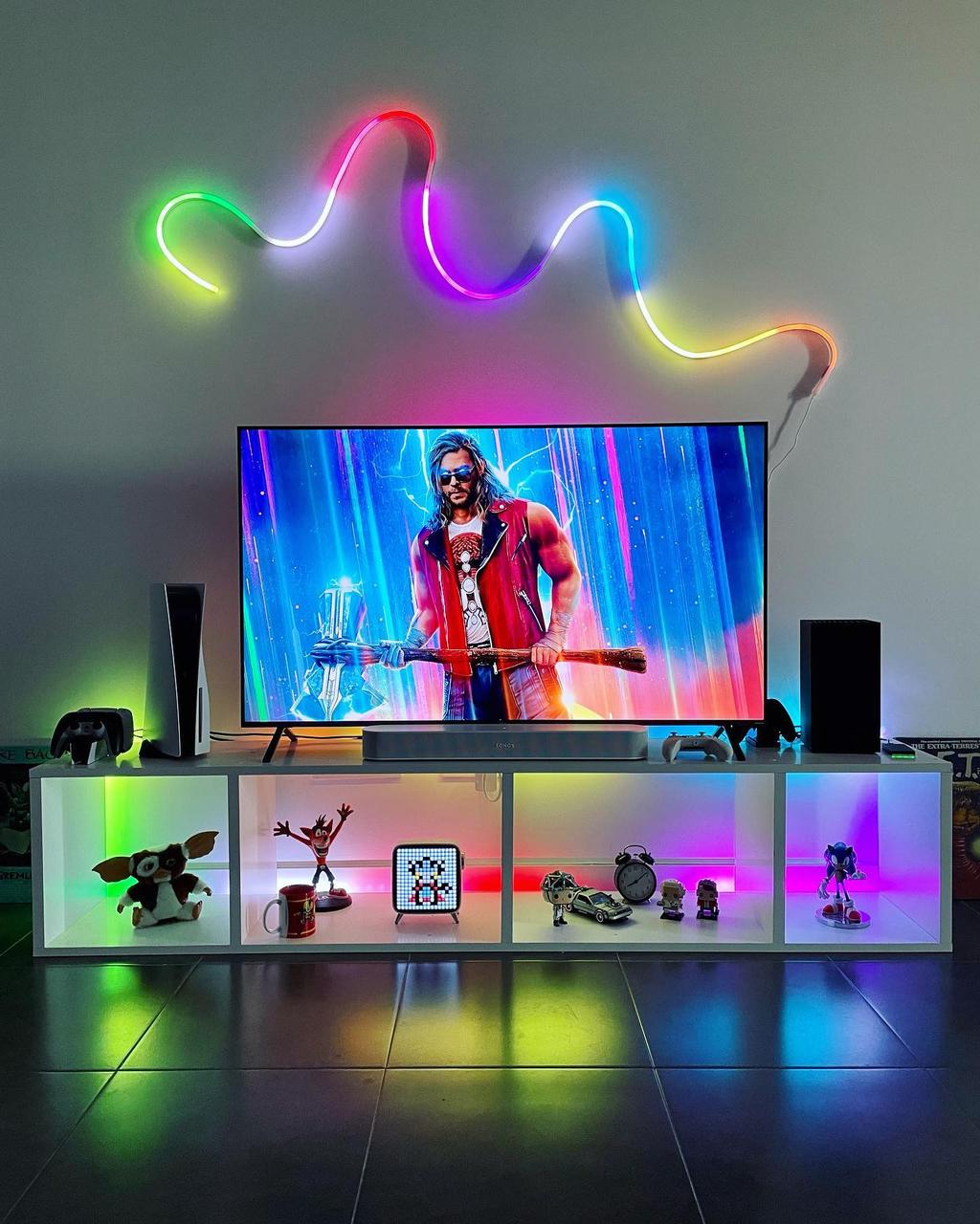 Розумна стрічка гнучка неонова Govee RGBIC NEON ROPE2 LED 5 м Wi-Fi/Bluetooth Matter White (H61A23D1) - фото 10