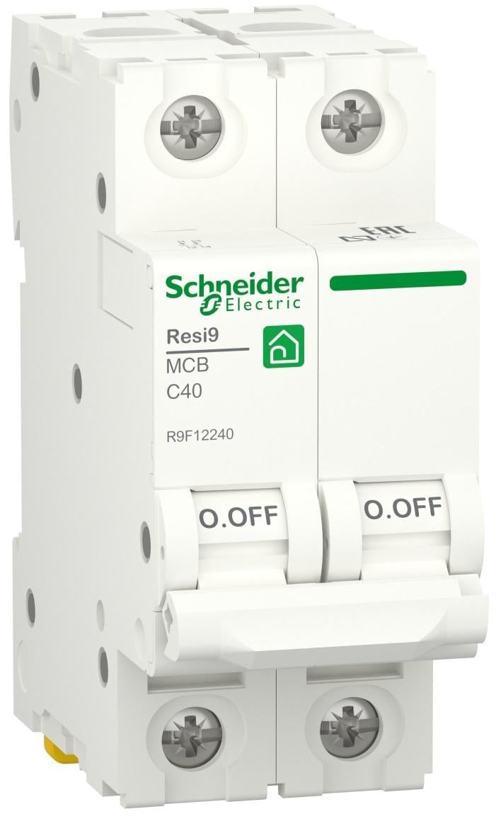 Автоматический выключатель Schneider Electric RESI9 2P 40A 6кА С (R9F12240)