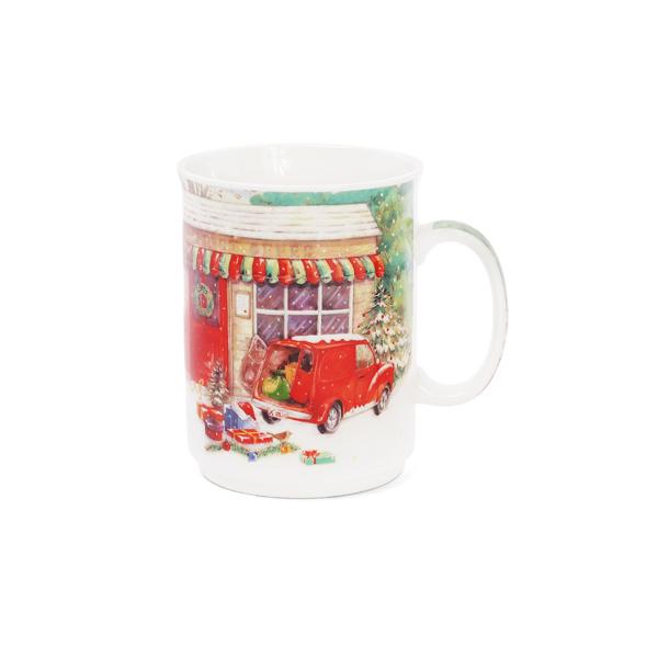 Кружка фарфоровая BonaDi Винтажное Рождество 300 мл (283-103)