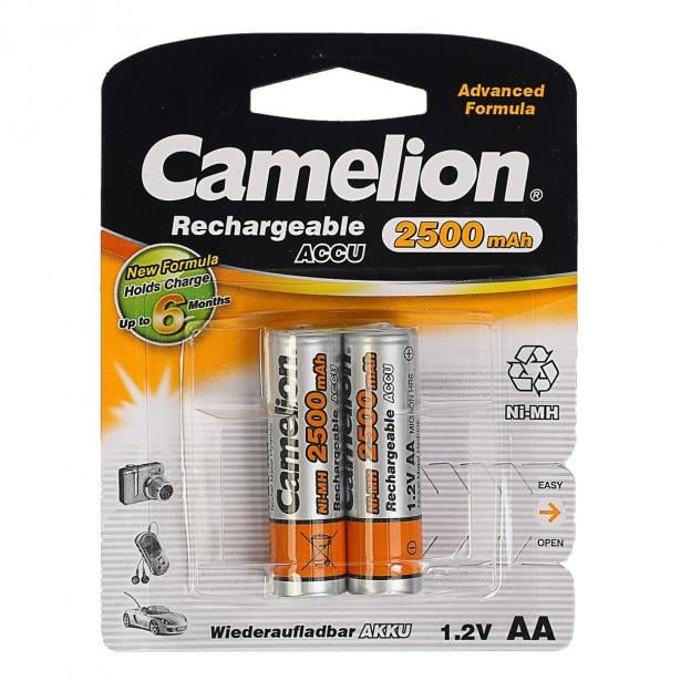 Батарейки Energizer AA HR6 1,2V Ni-Mh 2000 mAh блистер 4 шт. (000022151)