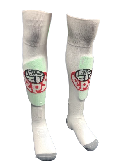 Гетри футбольні Practic р. 38-41 з червоною емблемою Білий (12270203)