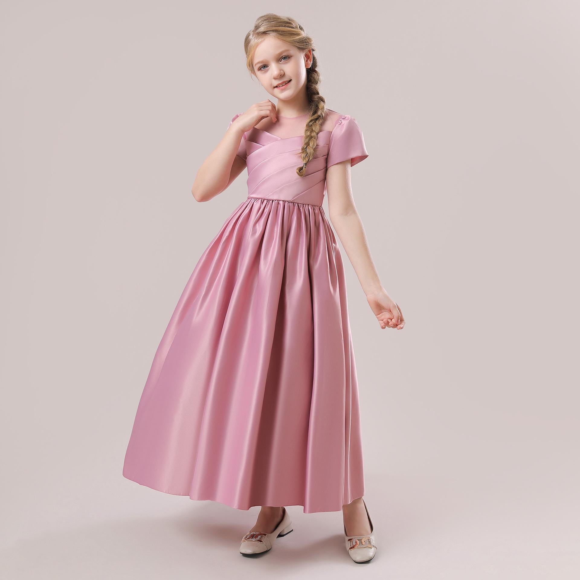 Платье детское праздничное длинное KatyKids Элина 130 см Розовый (11118280800)