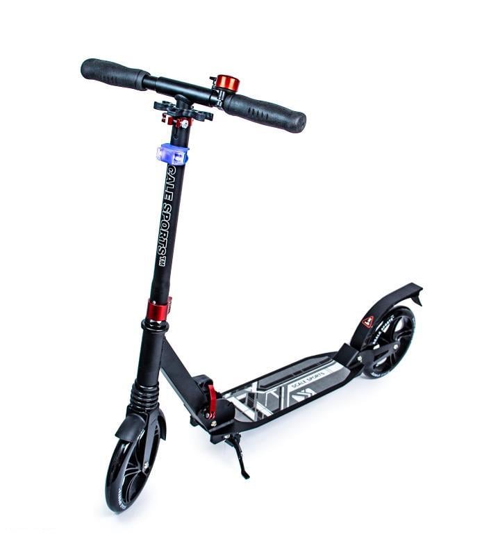 Самокат двухколесный Scale Sports SS-07 с Led-фонариком Black Самокат двухколесный Scale Sports SS-07 с Led-фонариком Black