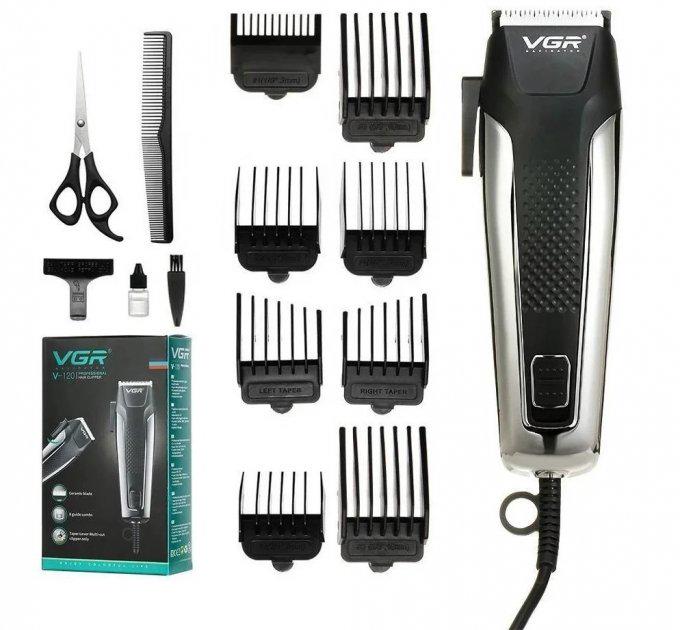 Машинка для стрижки VGR V-120 15W з насадками