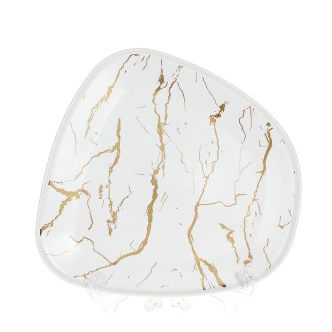 Блюдо фарфоровое Мраморная роскошь 23,5х22,5 см (33531)