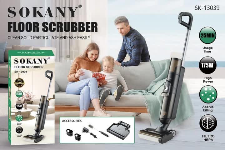 Пылесос вертикальный Sokany аккумуляторный для сухой и влажной уборки 175 Вт (SK-13039/12) - фото 6 Пылесос вертикальный Sokany аккумуляторный для сухой и влажной уборки 175 Вт (SK-13039/12) - фото 6