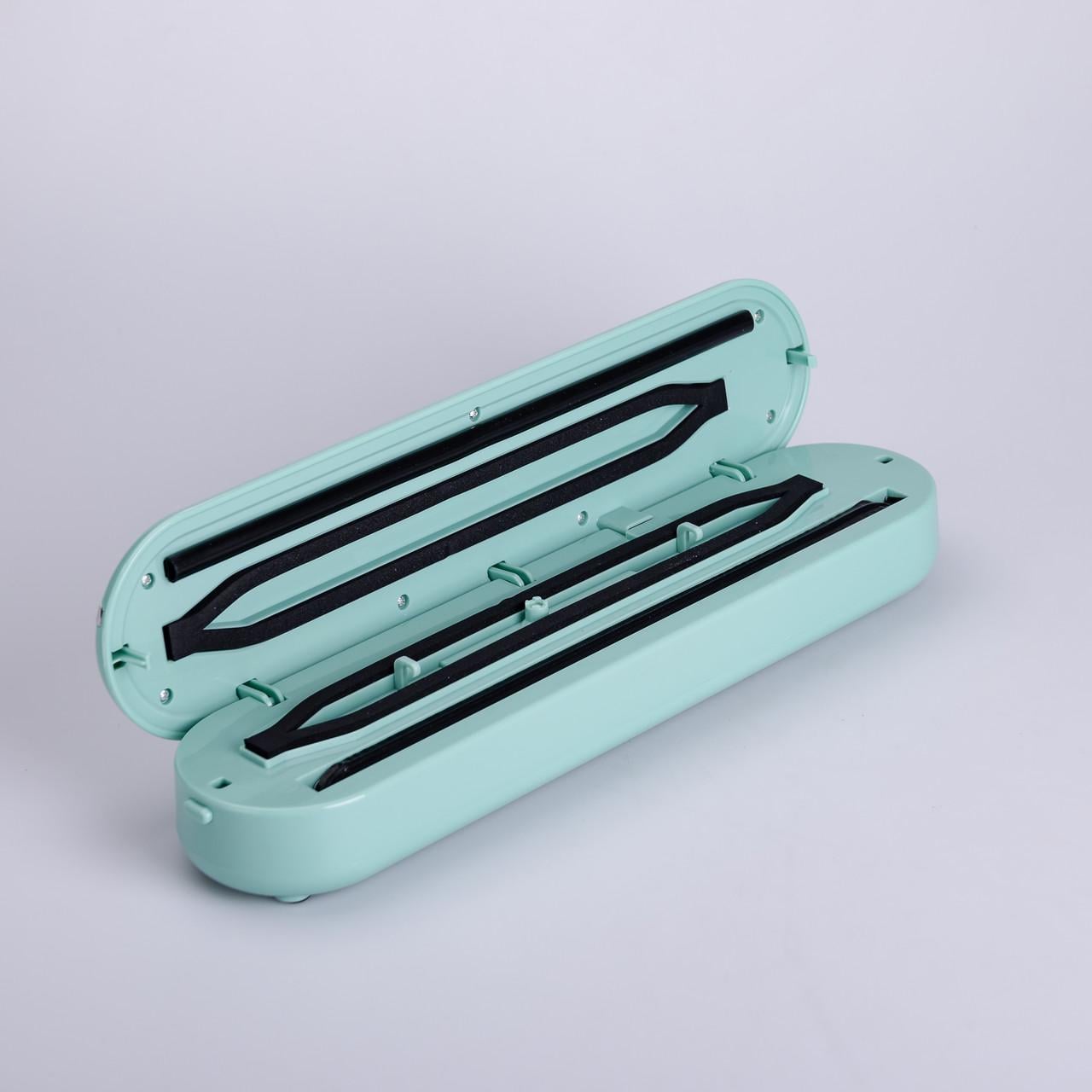 Вакууматор бытовой для сухих и влажных продуктов 300 Вт Бирюзовый (26151814)