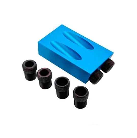 Кондуктор шаблон для сверления отверстий под косой шуруп под углом Blue (374884) Кондуктор шаблон для сверления отверстий под косой шуруп под углом Blue (374884)