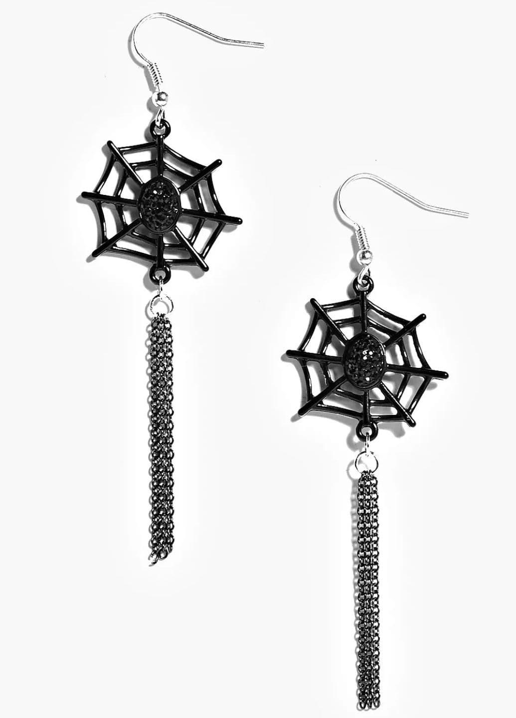 Серьги с подвесками Boohoo Черный (10781)