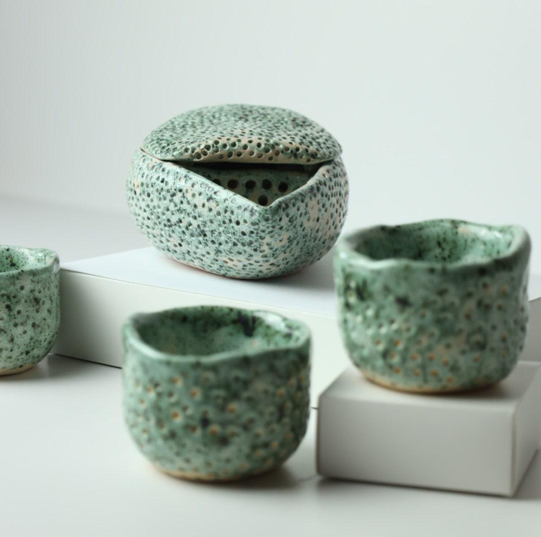 Набор для чайной церемонии Речной камень ручной работы (TS-18) - фото 6 Набор для чайной церемонии Речной камень ручной работы (TS-18) - фото 6