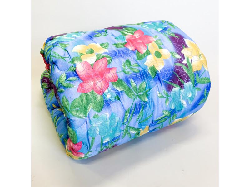 Одеяло шерстяное с полиэстером полуторное 10194 Синий с цветами (DR009740) Одеяло шерстяное с полиэстером полуторное 10194 Синий с цветами (DR009740)