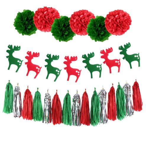 Гірлянда для нового року на стіну Різнокольоровий (30566)