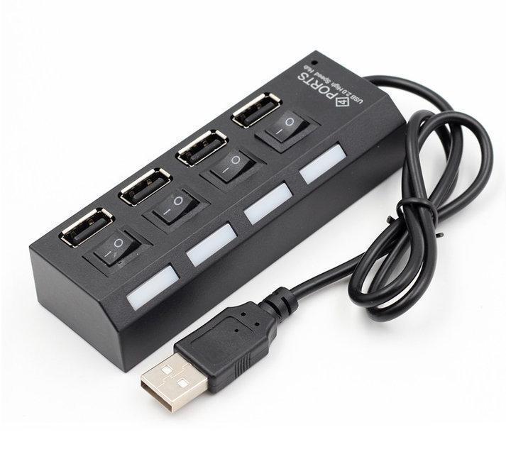 Концентратор USB HUB iMice HI-Speed 4 порта с переключателями - фото 4