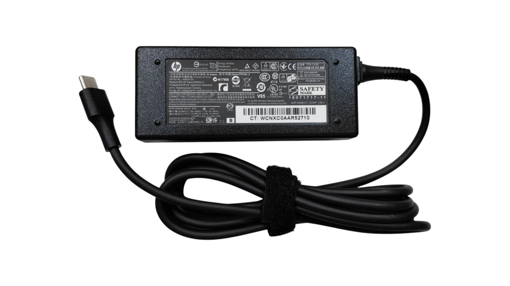 Блок питания для ноутбука HP TPN-CA01 45W 15V 3A Type-C (074258)