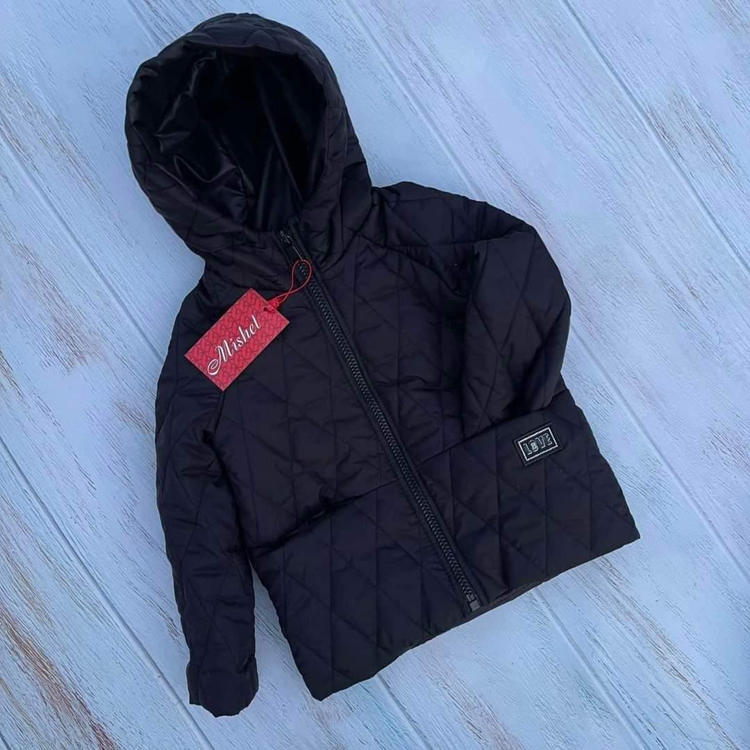 Куртка стеганная для девочек 98 см Черный