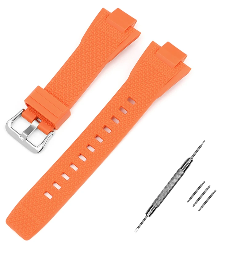 Ремінець для Casio G-Shock GST-B400 Orange SI (3985)