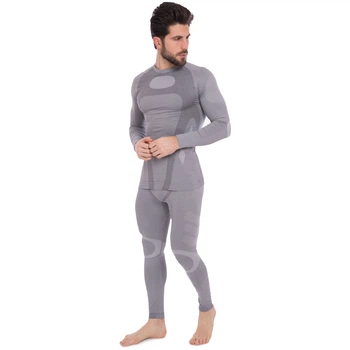 Комплект термобелья мужской Zelart р. 46-48/L Серый (CO-2191-2193)
