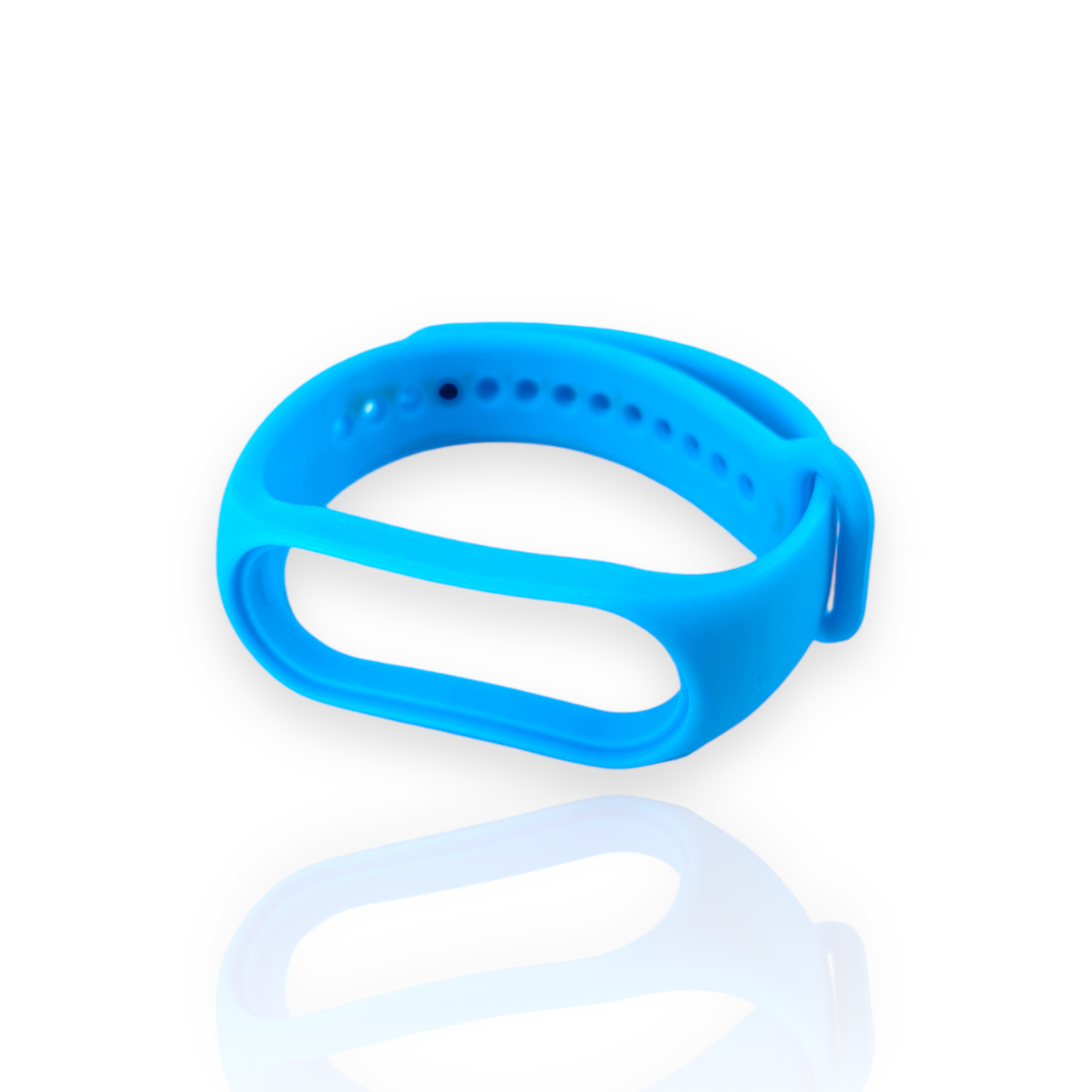 Ремешок силиконовый для Xiaomi Mi Band 5/6/7 MRK Голубой