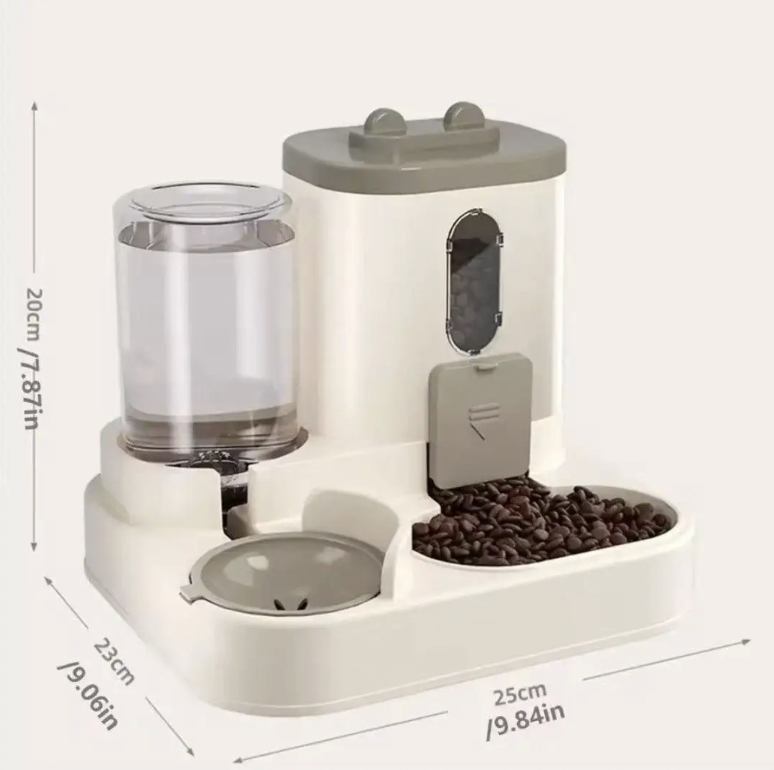 Годівниця автоматична для котів та диспенсер для води Сірий - фото 4 Годівниця автоматична для котів та диспенсер для води Сірий - фото 4