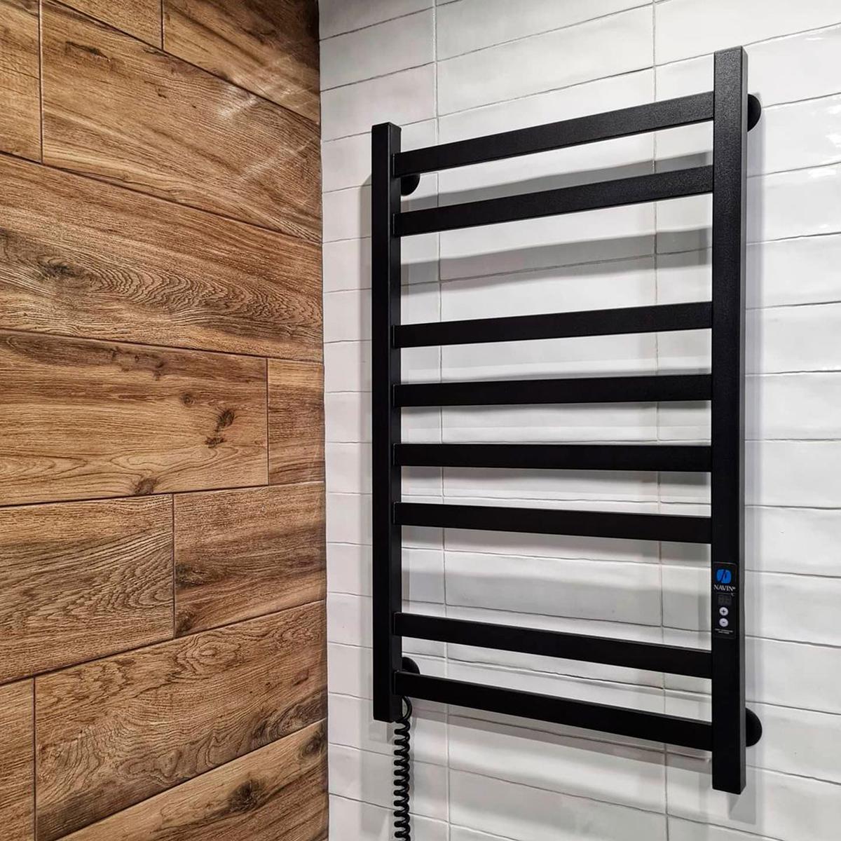 Рушникосушка електрична Авангард Digital лівого підключення 480x800 мм Чорний муар (10-228152-4880YP)