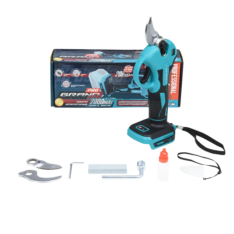 Секатор аккумуляторный Grand СА-30F/20BL-base без АКБ - фото 3 Секатор аккумуляторный Grand СА-30F/20BL-base без АКБ - фото 3