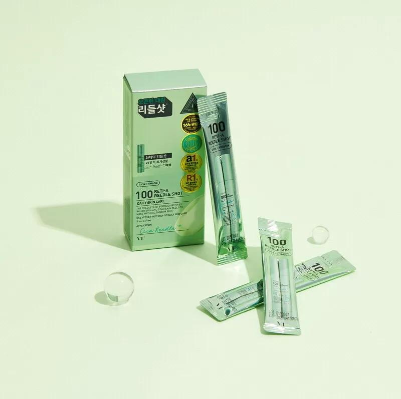 Есенція з мікроголками у формі стику VT Cosmetics Reti-A Reedle Shot 100 Stick з мікроголками та ретиналем для покращення текстури шкіри 2 мл - фото 2 Есенція з мікроголками у формі стику VT Cosmetics Reti-A Reedle Shot 100 Stick з мікроголками та ретиналем для покращення текстури шкіри 2 мл - фото 2