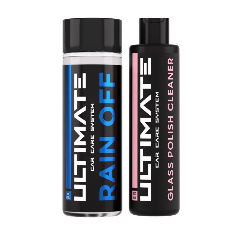 Набір для скла Ultimate Glass Protect 2в1 Паста-очисник та Покриття антидощ 100 мл