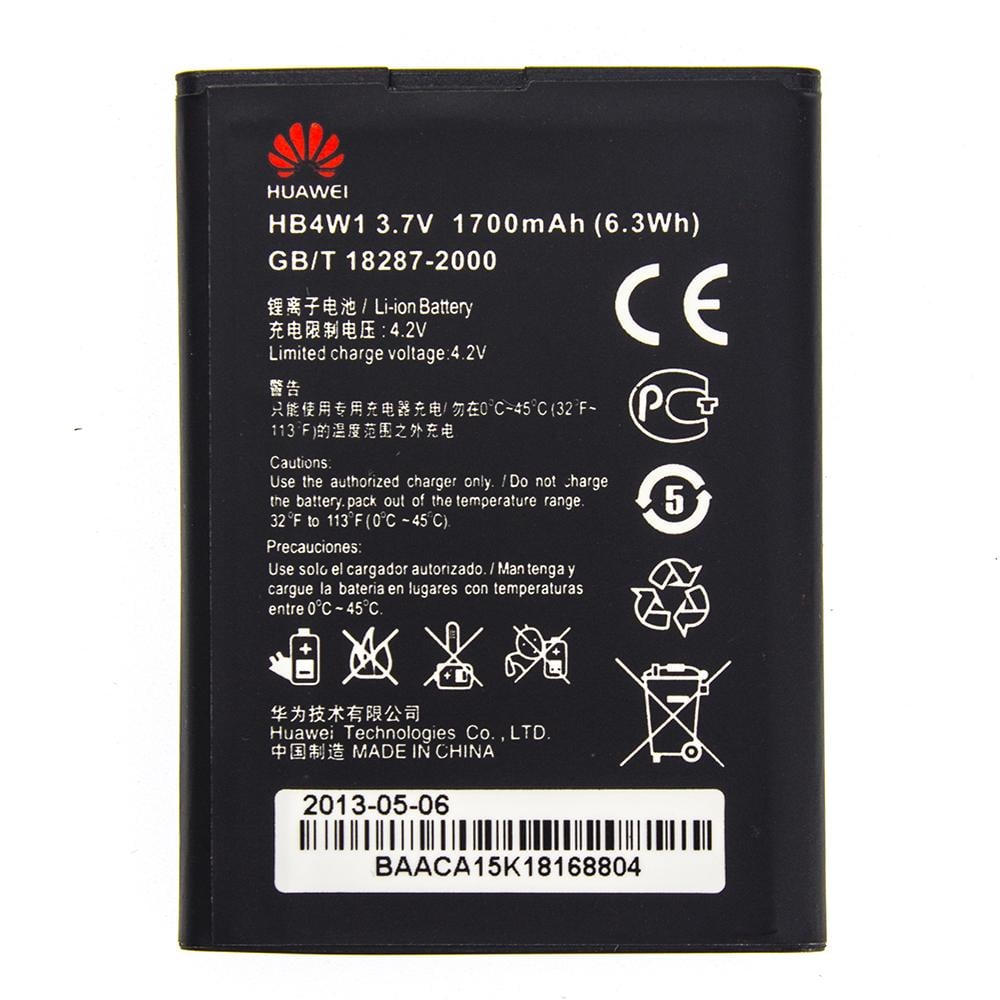 Аккумулятор Huawei HB4W1H 1700 mAh G510 G520 G525 W2 AAA класс блистер (10819608)