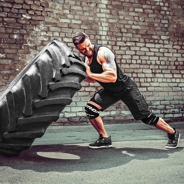 Бинти на коліна RDX K2 GYM Knee Wrap Black (WAH-K2B) - фото 4