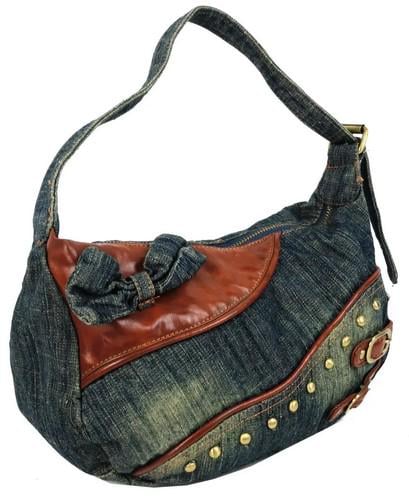 Сумка джинсова Fashion jeans bag Синій (sposupe254_Jeans8031)