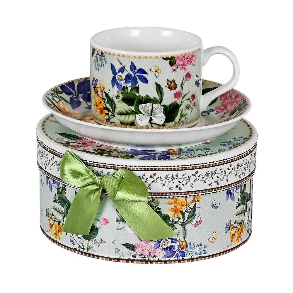 Чашка с блюдцем Primavera 2 пр. 160 мл 14 см (R33338)