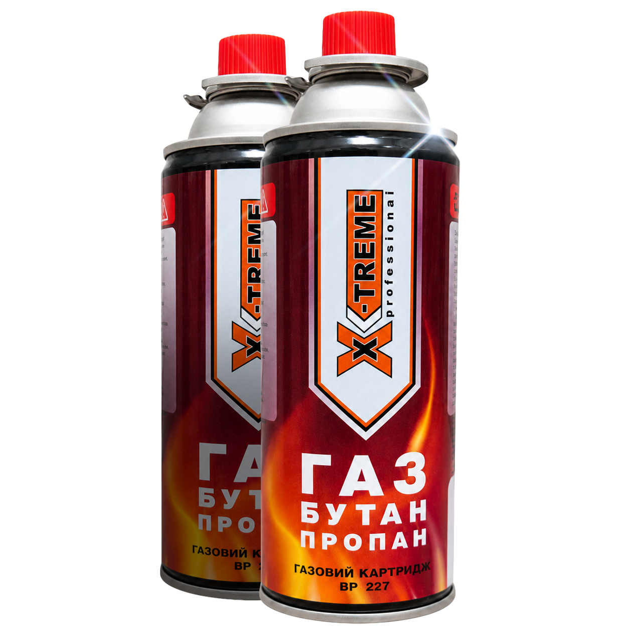 Газовый баллон X-Treme газ сжиженный для плит/паяльников/туристический 454 г 2 шт. (451057556)