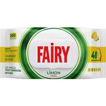 Серветки для прибирання Fairy Limon 100 шт. (13354631)