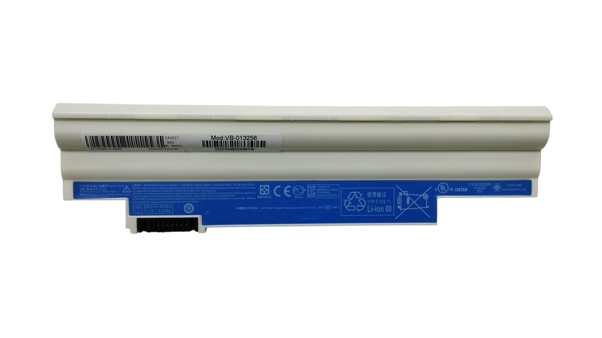 Аккумулятор для ноутбука Acer AI-D255W Aspire One D255 11,1V 4400 mAh White
