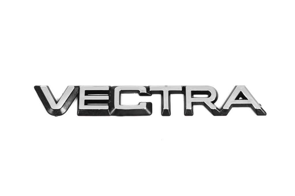 Надпись Vectra 190 мм на 26 мм Davs Auto для Opel Vectra A 1987-1995 гг. abs-пластик Хром