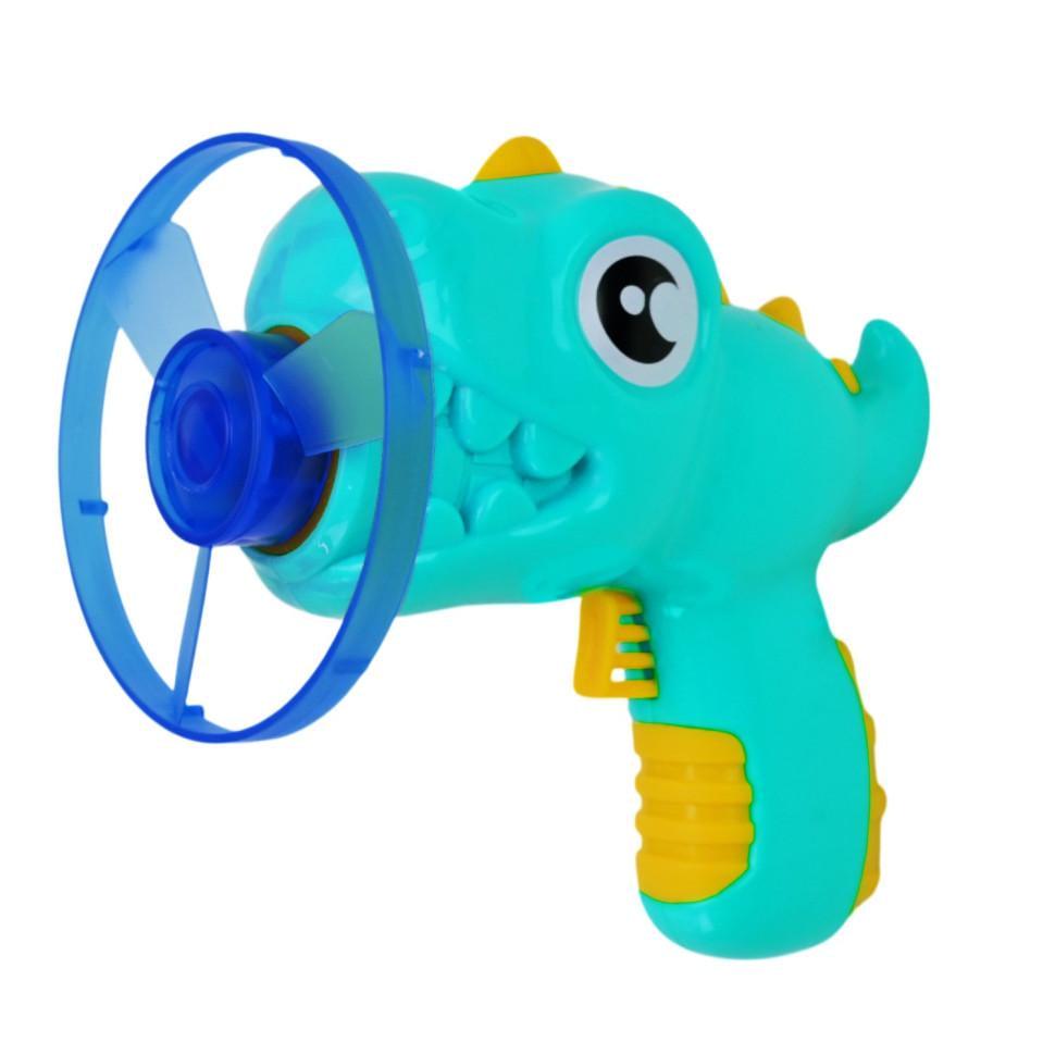 Дитячий пістолет запускалка Bambi HM-03 Динозаврик 4 диска Blue (RLT53496)